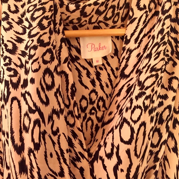 Parker Silk Dress from CUSP – Pink Leopard – M - Picture 2 of 4